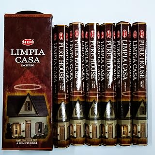 Hem Pure House Hexa Incense Stick, 6 Packs X 20 Sticks = 120 Sticks