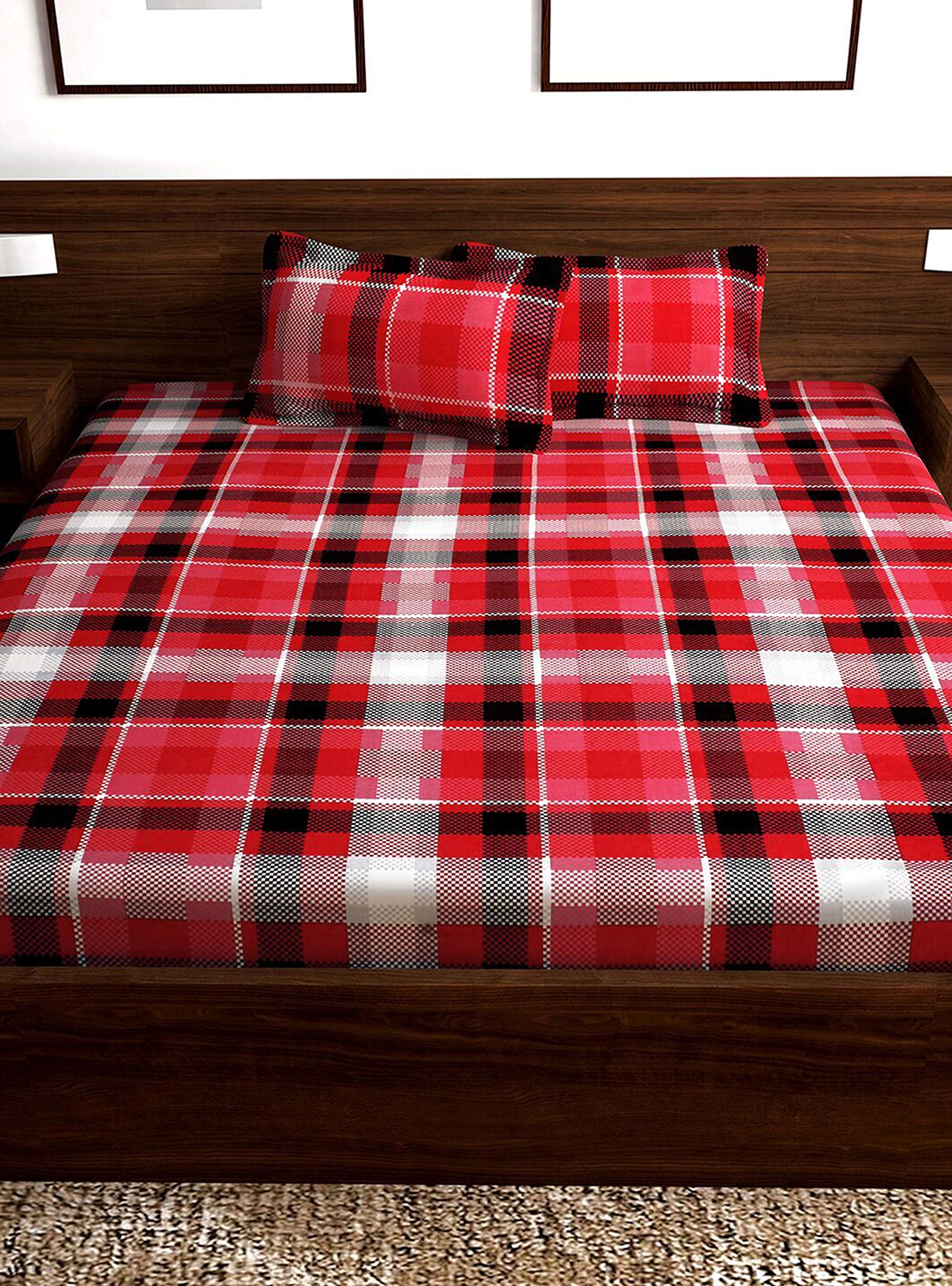 Story At Home152 Tc Magic 1 Double Bedsheet With 2 Pillow Covers