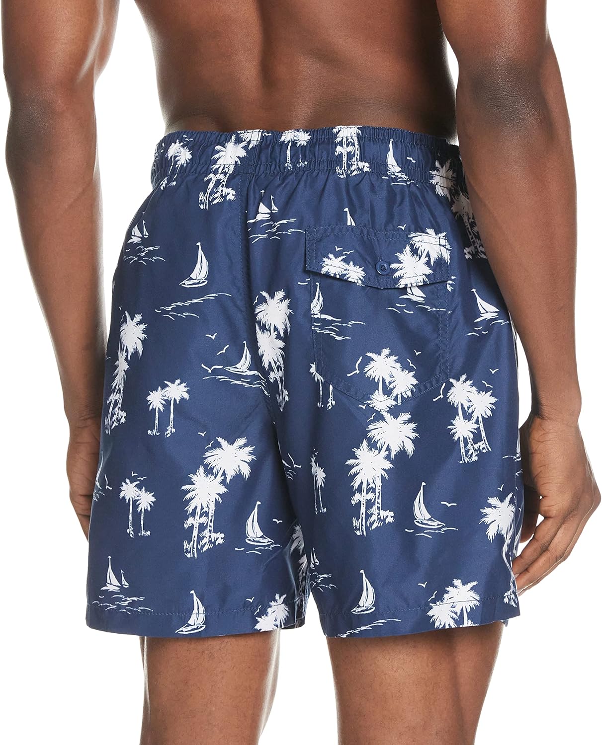 Kanu Surf Men's Monaco Swim Trunks (Regular & Extended Sizes) Large Harbor Navy/White