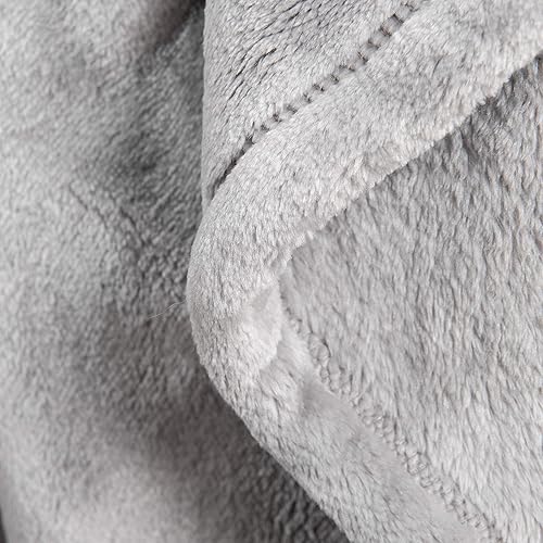 Miniatura 10 de allecalm Manta de forro polar, tamaño individual, una capa de felpa de 17.64 ozm, extra cálida, gruesa, suave, cálida, acogedora, mullida de lujo