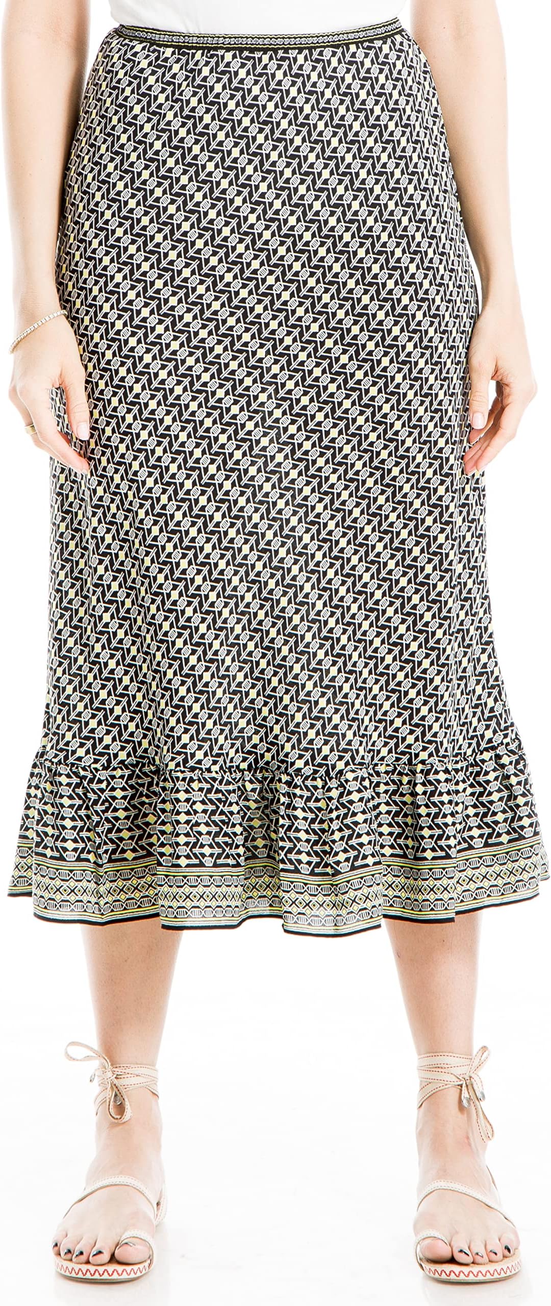 Max StudioWomen's Maxi Skirt with Ruffle Hem