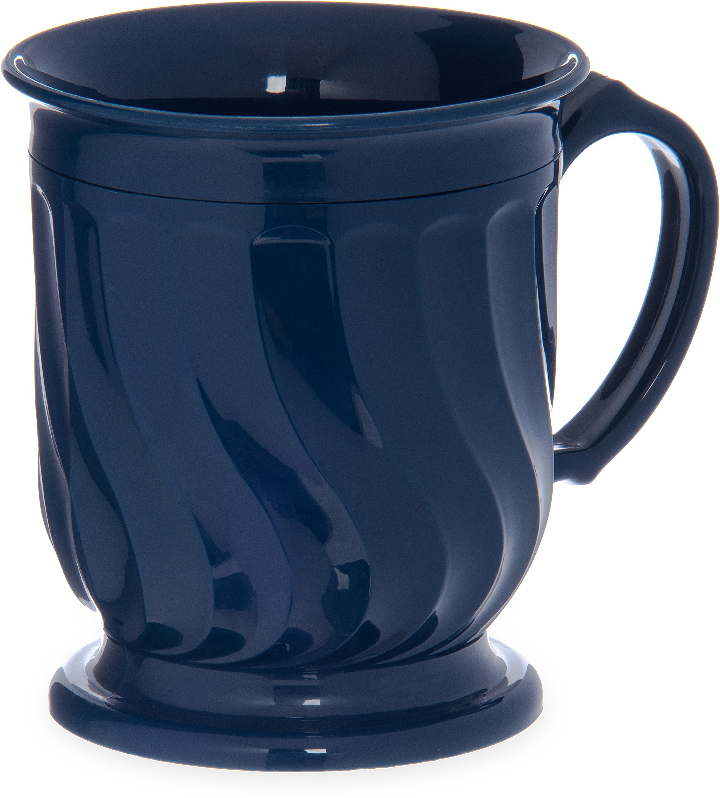 DINEX DX300050 Turnbury Insulated Pedestal Base Mug, 8 oz, 4" Height, 3.5" Width, 3.5" Length, Urethane Foam, Dark Blue (Pack of 48)