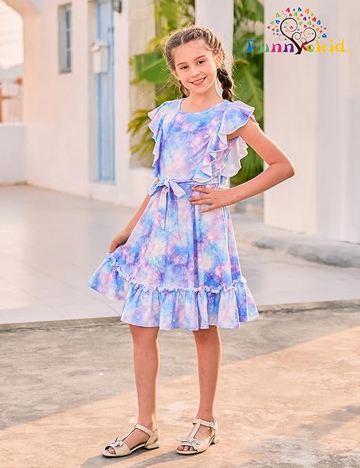 ワンピース Ruffle Sleeve Dress 6y ENGLISHROSERUFFLEKIDSDRESS-