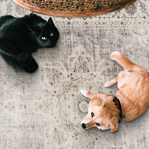 Miniatura 6 de ReaLife Rugs Alfombra Pasillo Lavable a Máquina - Sala de Estar Dormitorio Baño Cocina Entrada Oficina - Acolchada Pelo Bajo Resistente a Manchas