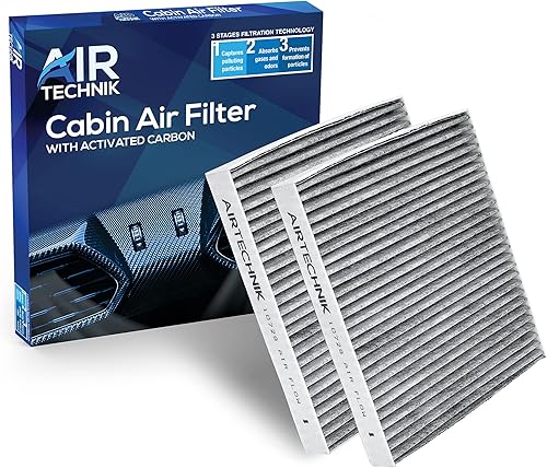 Miniatura 55 de AirTechnik Filtro de aire de cabina CF11670 con carbón activado Compatible con Ford Ecosport 2018-2022, Fiesta 2011-2019 - BE8Z-19N619-A