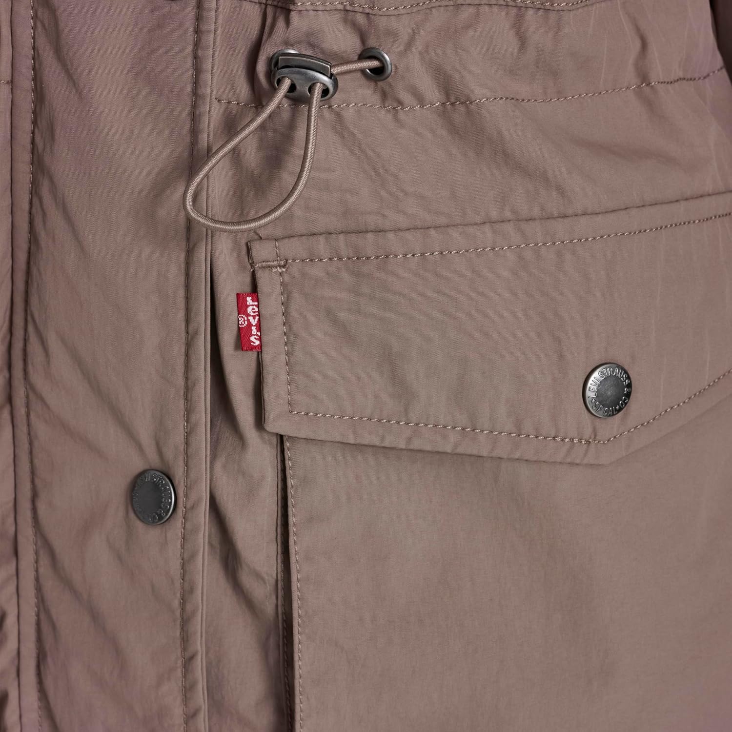Levi's Women's Cinch-waist Hooded Rain Anorak