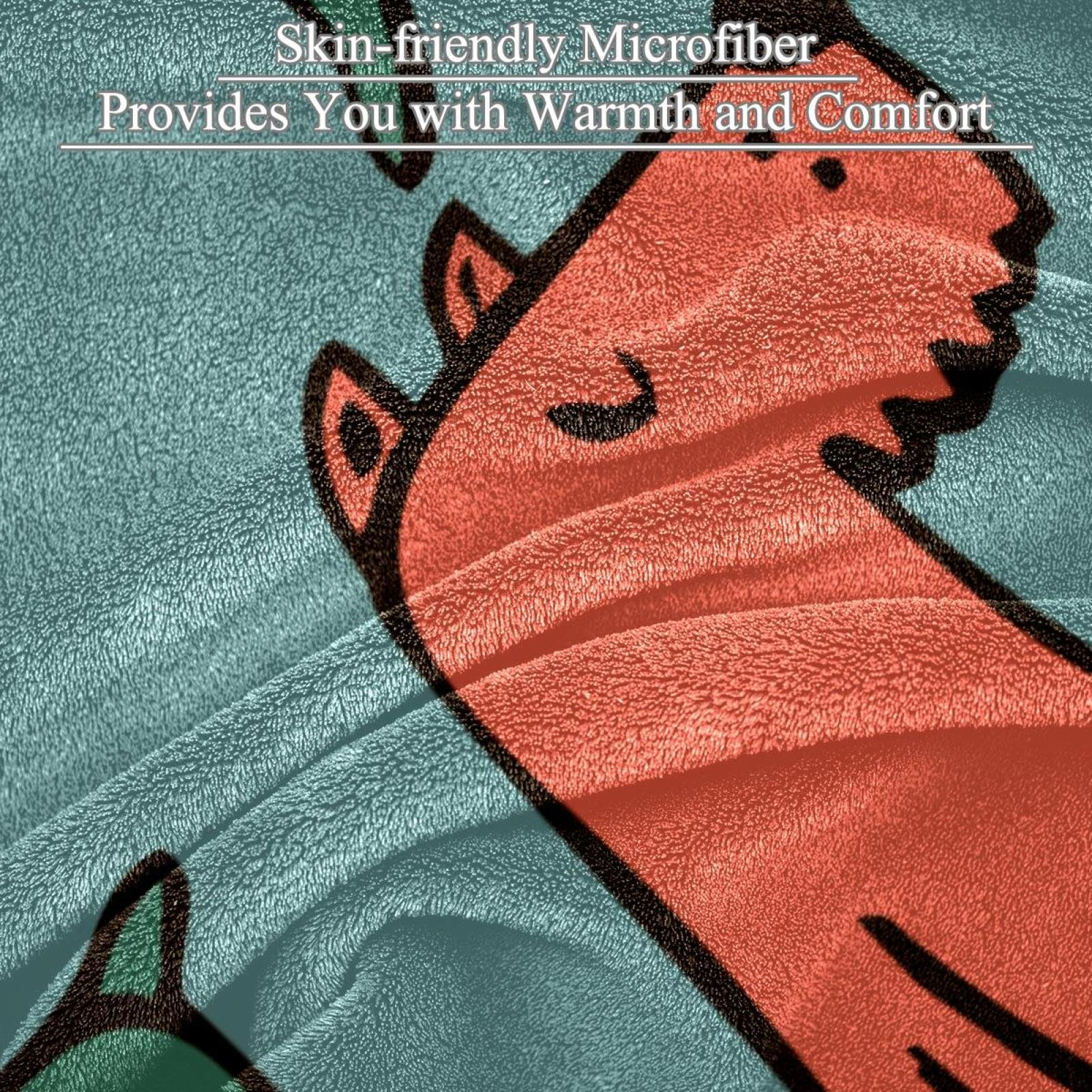 Couverture Polaire Chiens Animaux Couverture De Canapé Couverture De Lit pour Chambre Salon Bureau 150×200cm