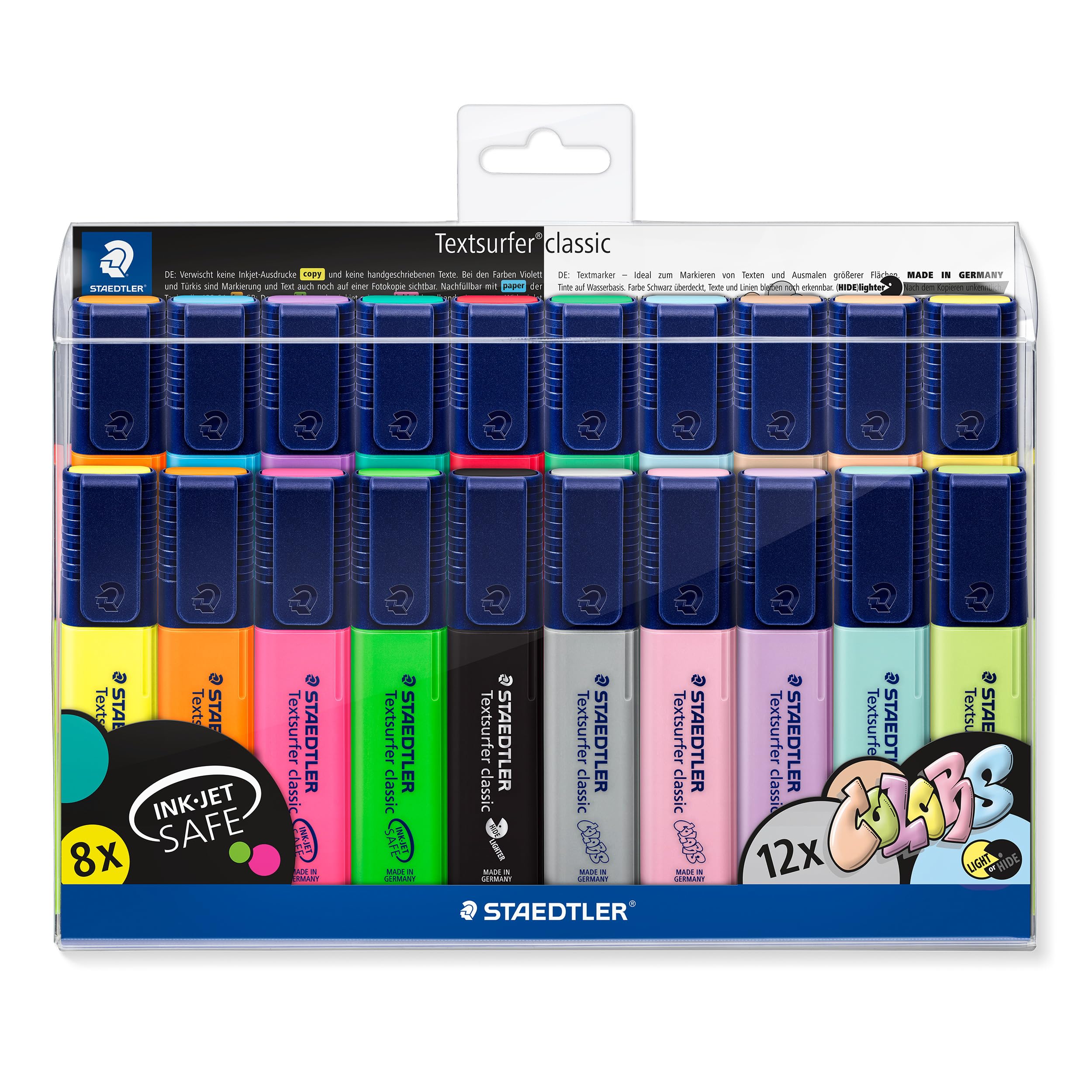 Staedtler 364 WP20 Highlighter 20 pcs Water-based ink Assorted colours