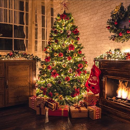 Miniatura 5 de Luces de Navidad, 66 pies, 200 luces LED con temporizador, tira de luces USB o funciona con pilas, impermeable, 8 modos de luces para árbol de