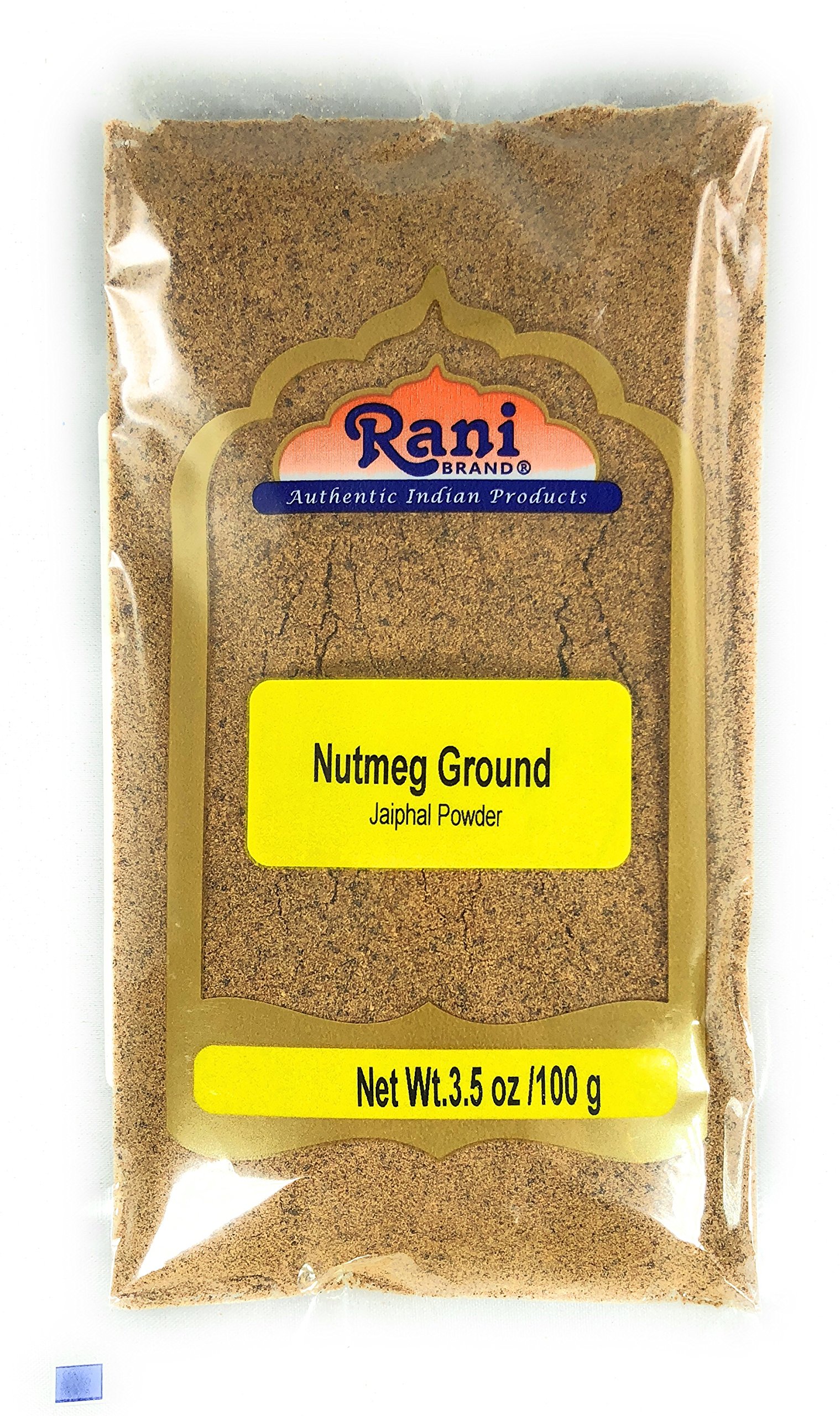 Rani Nutmeg (Jaiphul) Ground Powder Spice 3.5oz (100g) ~ All Natural | Vegan | Gluten Friendly | Non-GMO | Indian Origin