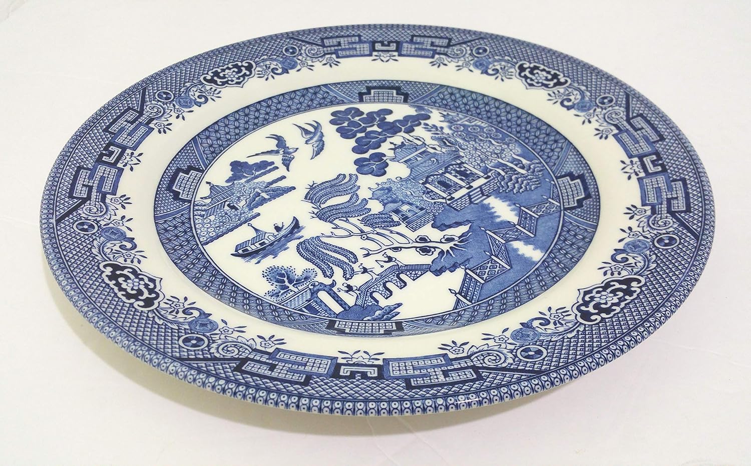 Churchill Blue Willow Dinner Plate