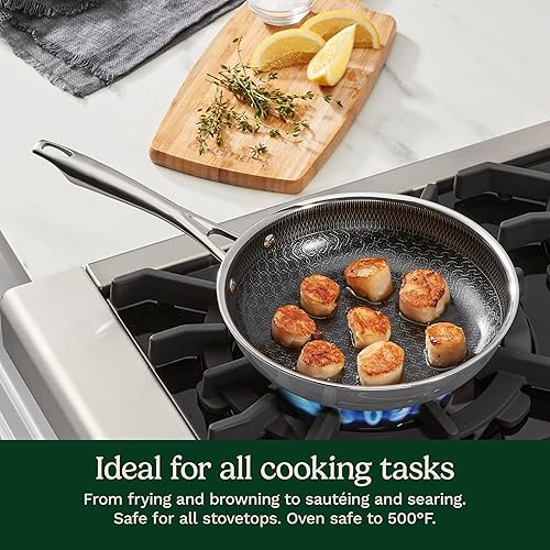 Miniatura 8 de Cuisinart, FusionElite+ - Sartén antiadherente de acero inoxidable de tres capas de 8 pulgadas