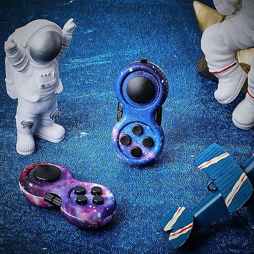 Miniatura 37 de Skylety 2 piezas de juguetes para la ansiedad para adultos, almohadilla de cesta de Navidad, para aliviar el estrés, cubo de clicker, juguete