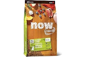 Dry Dog Food for Small Breed Puppies, Turkey, Salmon and Duck Recipe,...