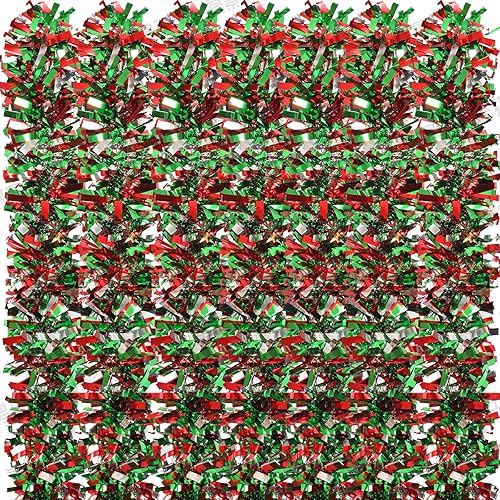 Guirnalda de oropel de Navidad, guirnalda metálica de oropel giratorio, guirnalda brillante para colgar en el árbol de Navidad, decoración para