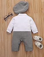 Vista 2 de HMD - Mono de manga larga para bebé, color blanco