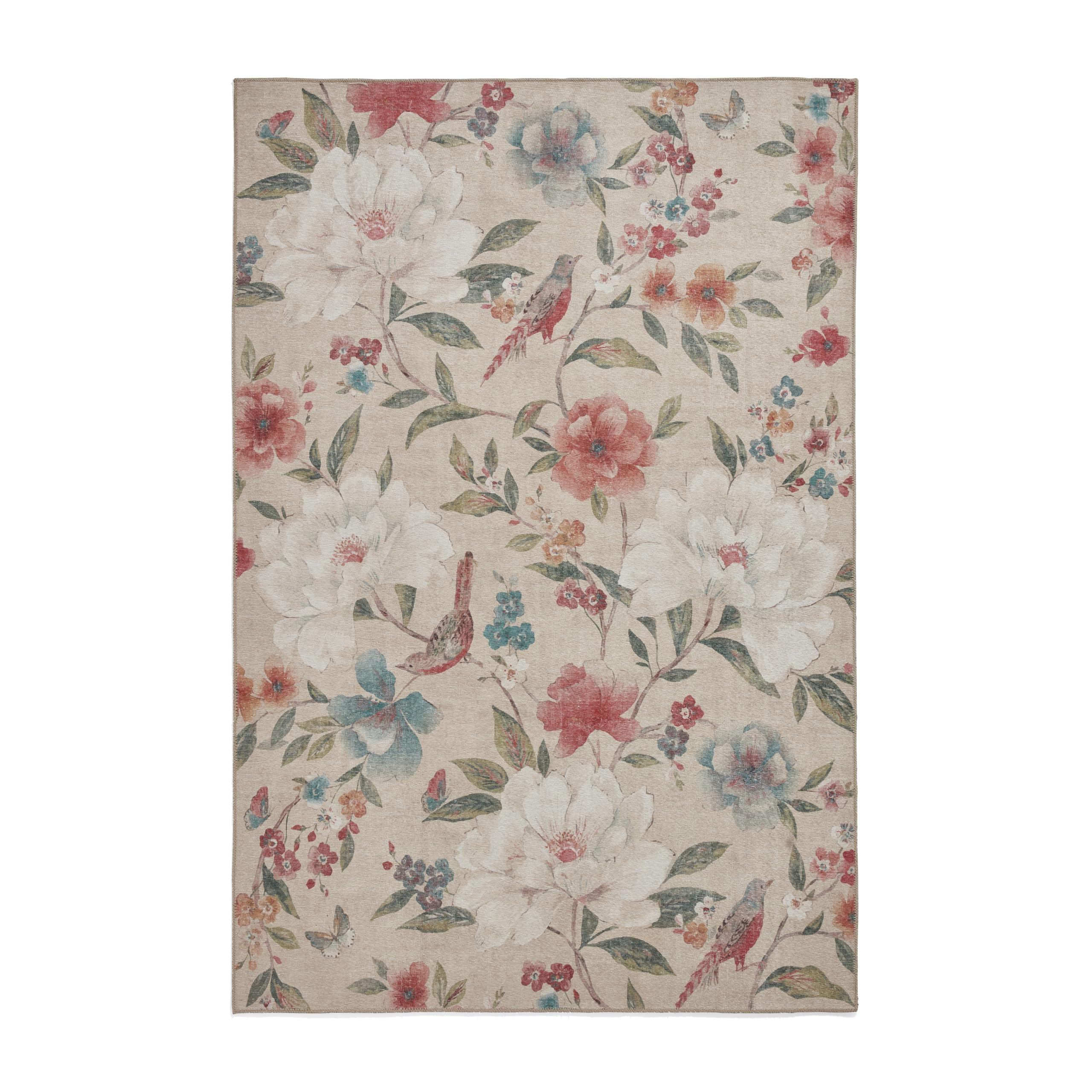 Think Rugs Catherine Lansfield Pipa Floral Rug