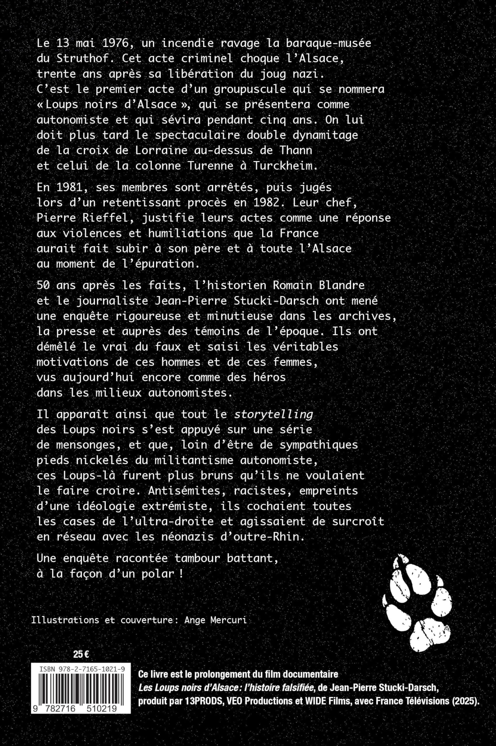 Les Loups noirs d'Alsace: Enquête sur un groupe autonomiste et terroriste d’ultra-droite, 1976-1982