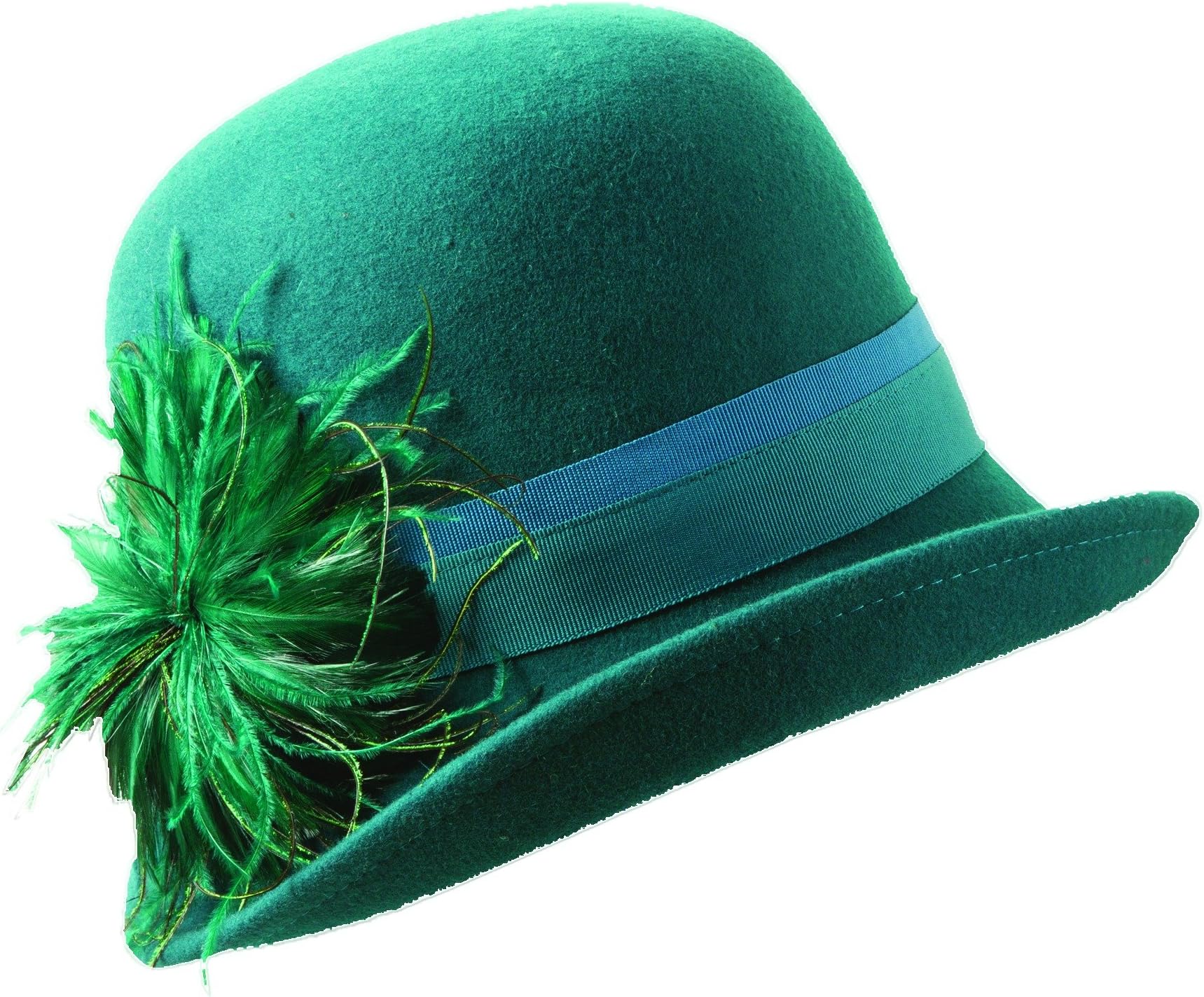 Scala Collezione Woolfelt Cloche with Peacock
