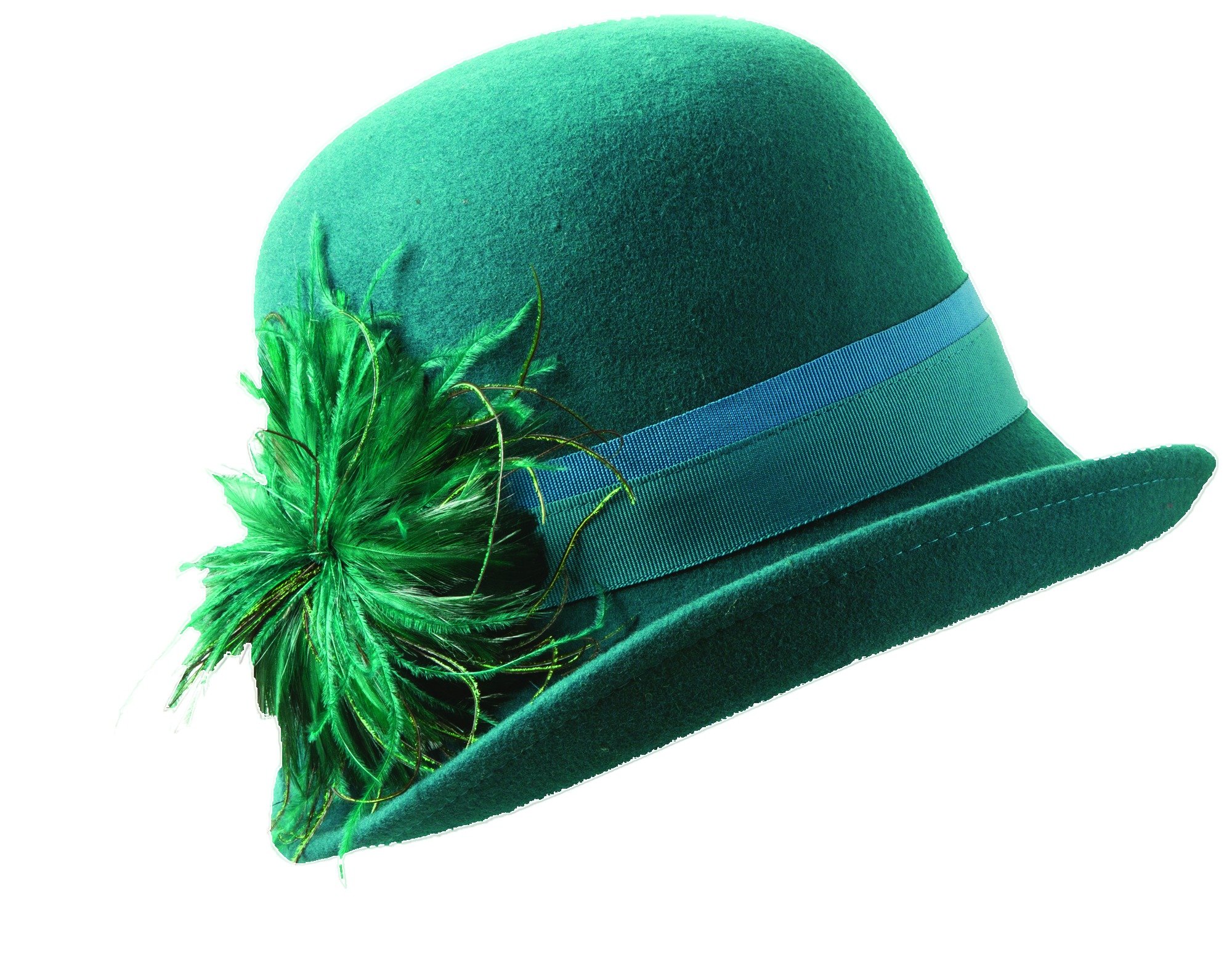 Scala Collezione Woolfelt Cloche with Peacock