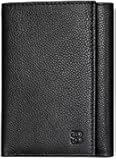 Trifold Wallet for Men - RFID Blocking Genuine Leather, 11 Card Slots & ID Window, Slim Everyday Carry, Durable Stitching, Gift for Him
