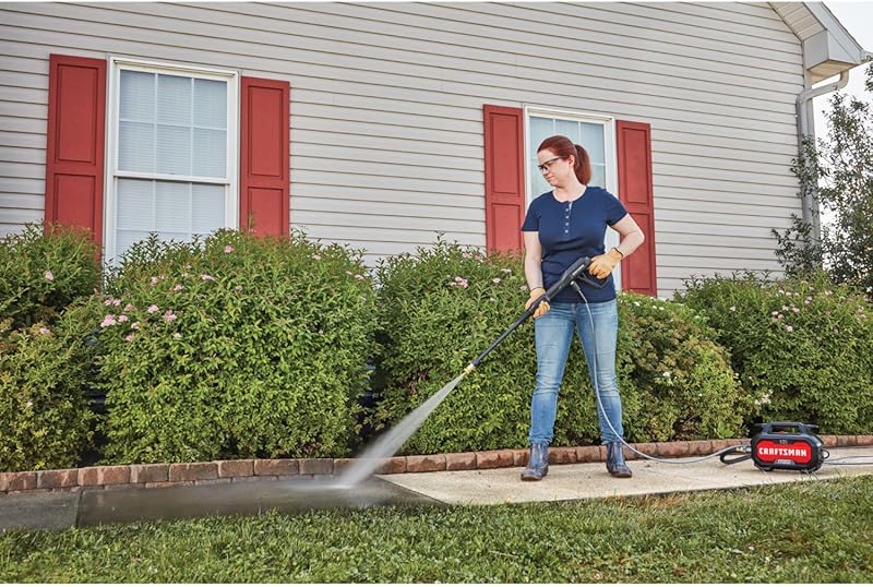 CRAFTSMAN Electric Pressure Washer, Cold Water, Lightweight Corded Power Washer for Cars, Driveways, Patio and Garage, Powerful 1700-PSI, 1.2-GPM, Compact, Easy to Use (CMEPW1700)