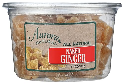 AURORA PRODUCTS Trozos de jengibre cristalizado australiano, 11 oz
