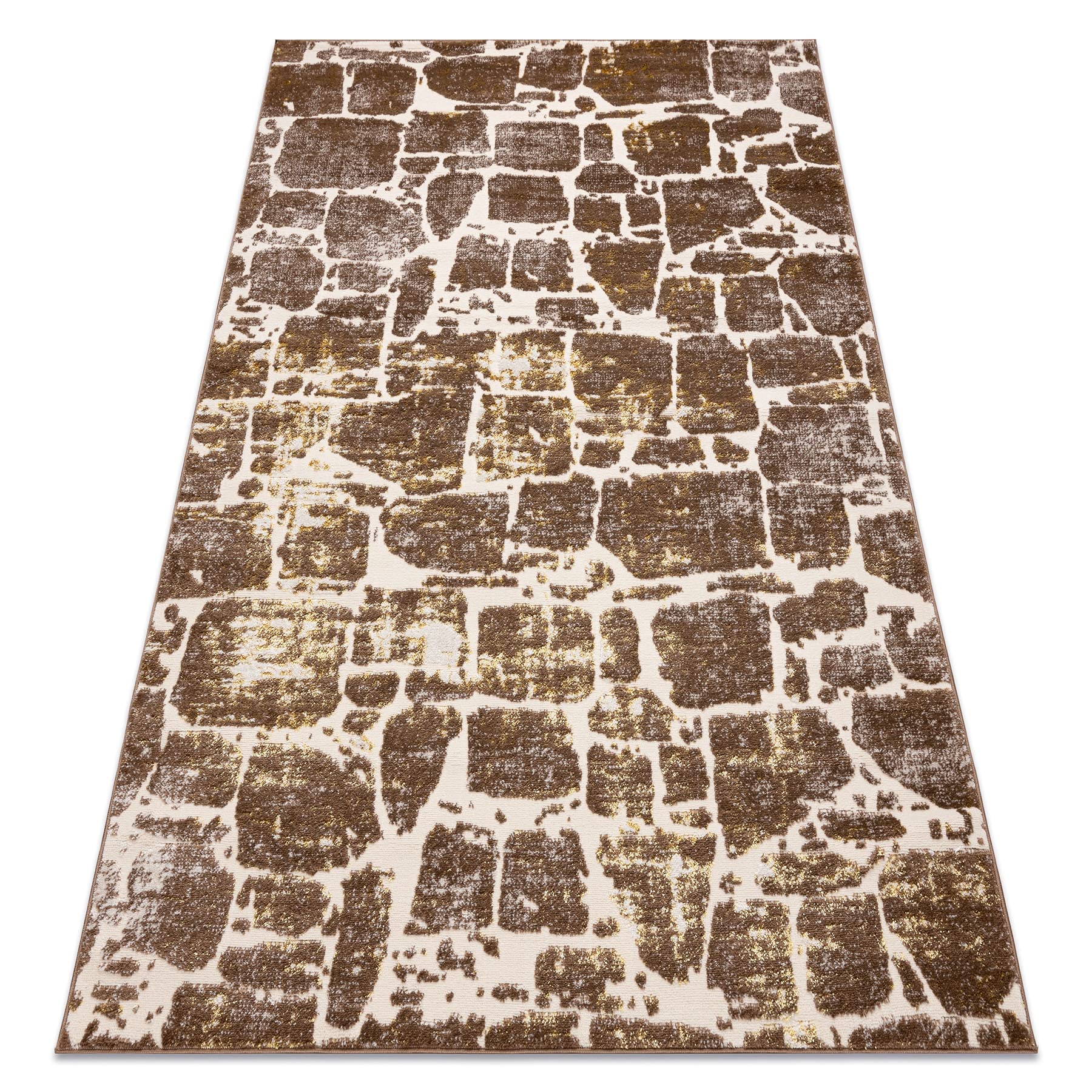 Tapis moderne MEFE beige foncé 160x220 cm pour salon et chambre