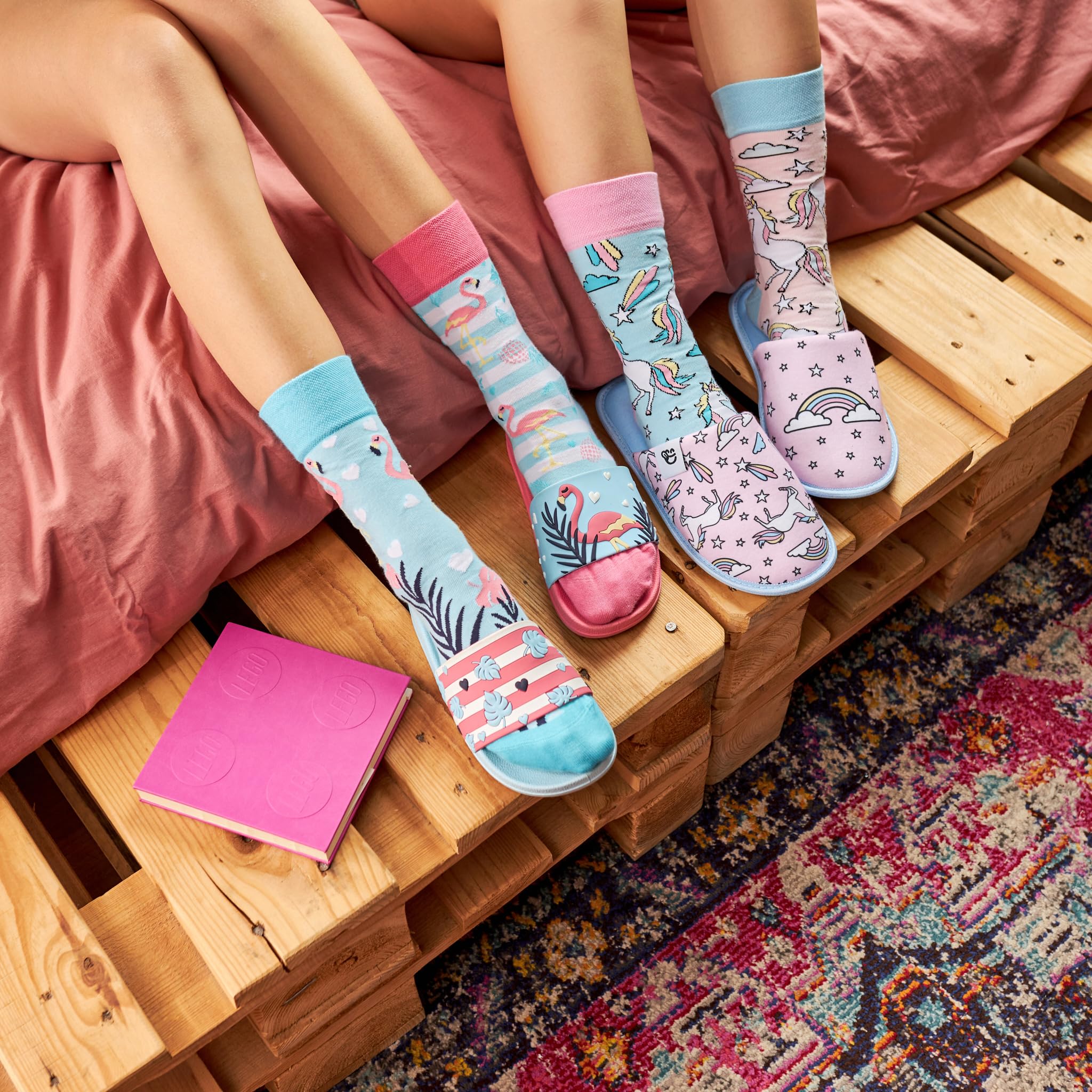 Dedoles Ciabatte & Pantofole Donna Uomo & Bambini Sandali per Spiaggia e Piscina con tanti Design Patatine Fiori Volpe Lama Nuvole Ketchup Regalo