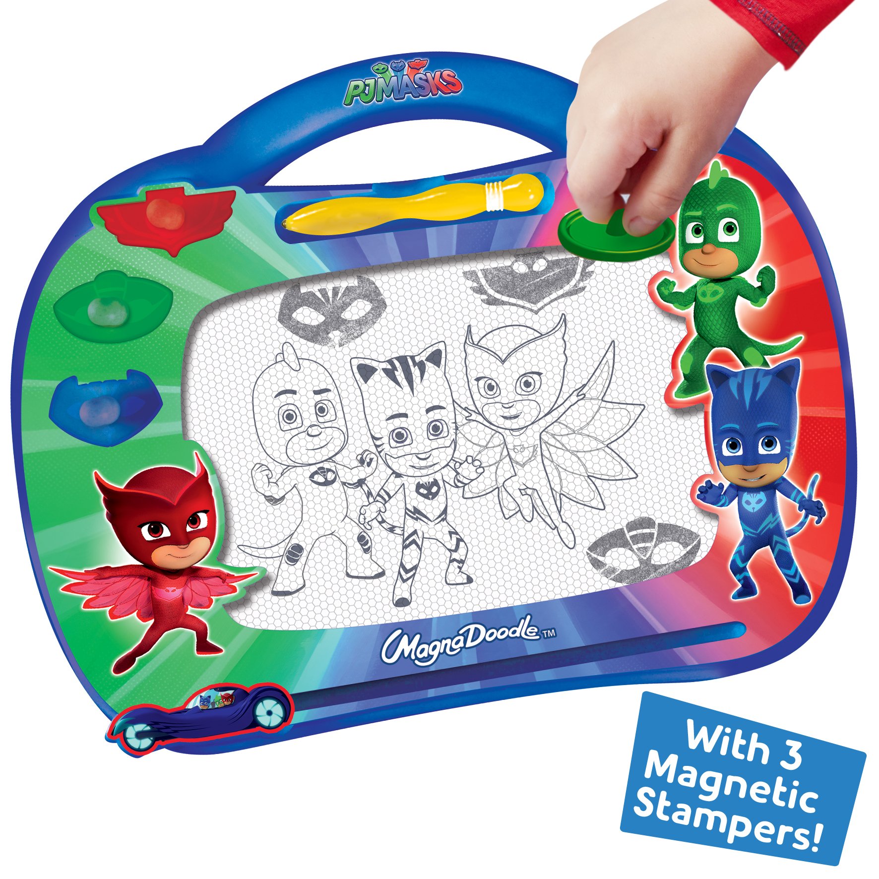 Amazon.com: Cra-Z-Art PJ Masks Travel Magnadoodle Toy, Red, Blue