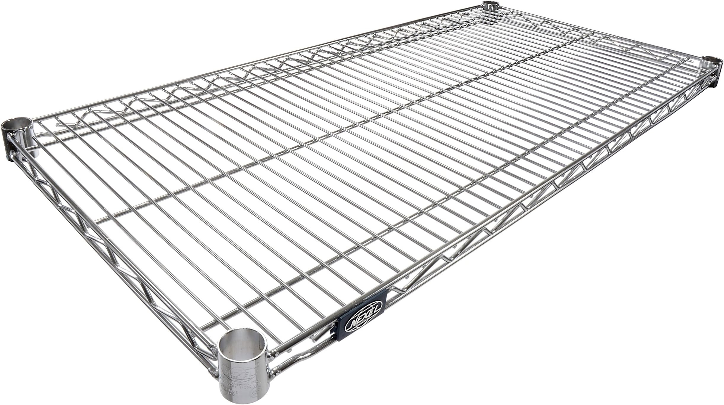 NexelWire Shelf, Chrome Finish, 18"W x 36"L