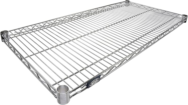 Nexel Additional Wire Shelf for Wire Shelving Units, 600-800 lb Capacity, 18"W x 36"L, Chrome Finish