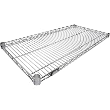 Nexel Additional Wire Shelf for Wire Shelving Units, 600-800 lb Capacity, 18"W x 48"L, Chrome Finish