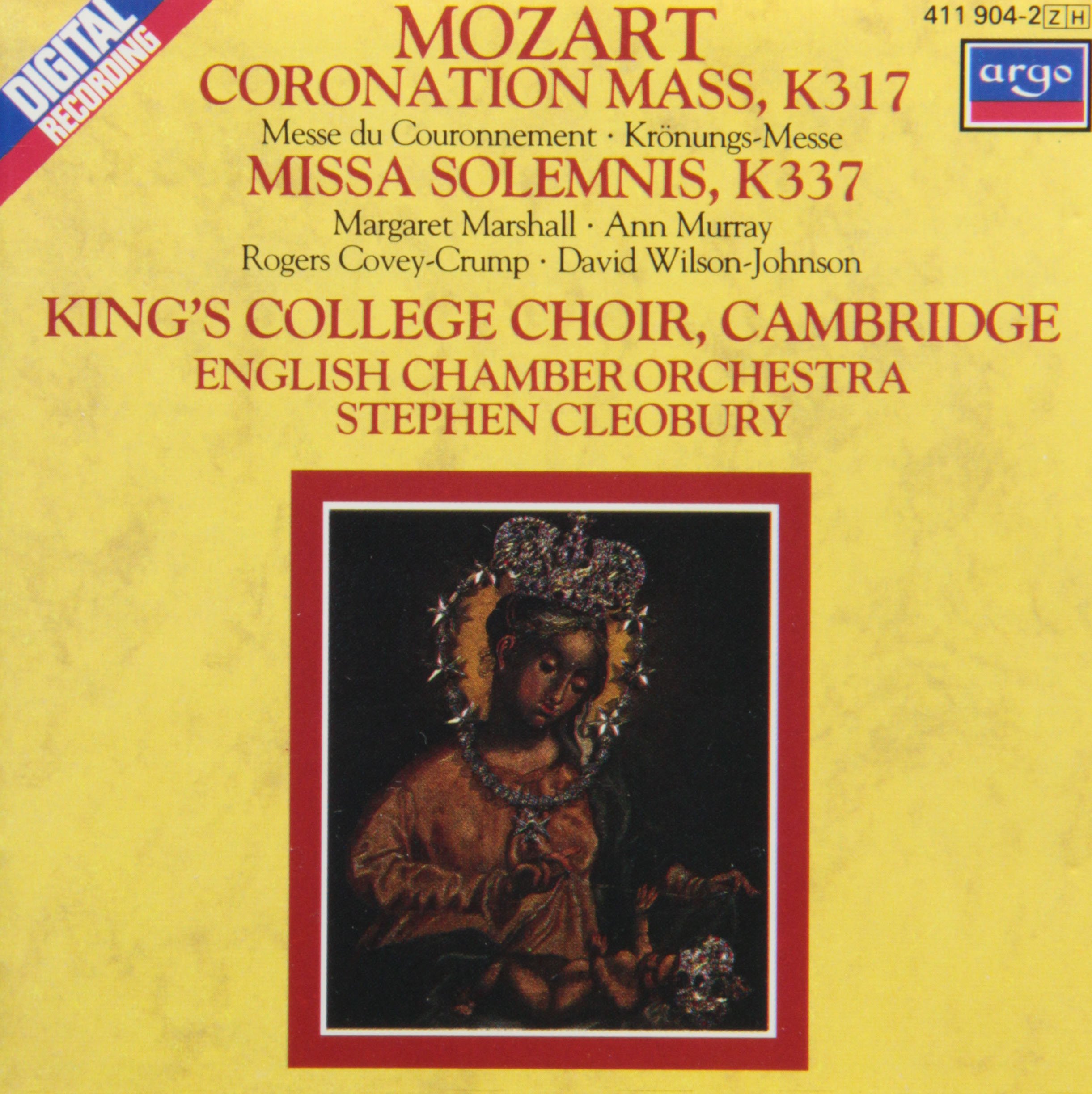Mozart: Coronation Mass; Missa Solemnis [Audio CD] Mozart; Cleobury; Eco and Stephen Cleobury