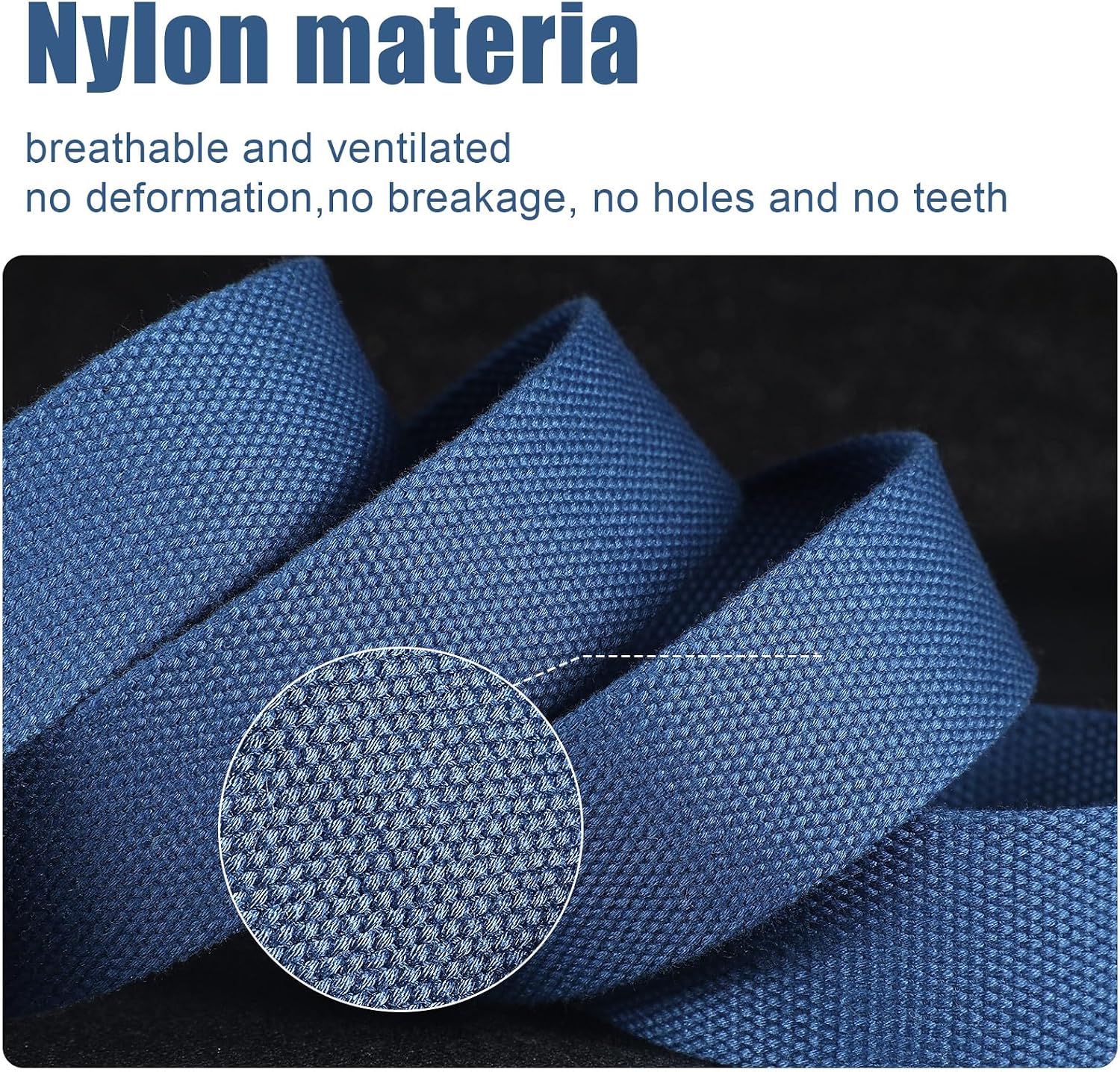Geyoga 6 Pack Golf Belts for Men Men's Golf Web Belt Nylon Web Belt Size up to 55" Adjustable Solid Nylon Belt