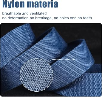 Geyoga 6 Pack Golf Belts for Men Men's Golf Web Belt Nylon Web Belt Size up to 55 Adjustable Solid Nylon Belt