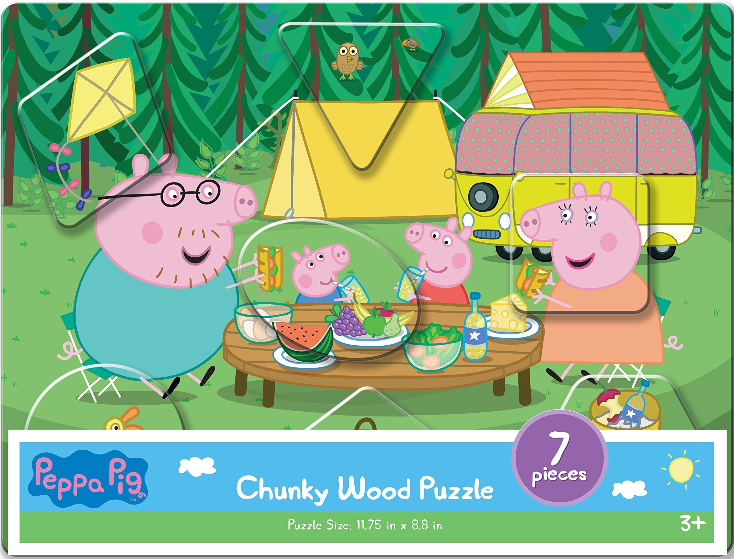 Peppa Pig Playtime Chunky Wood Puzzle (7 Piece)