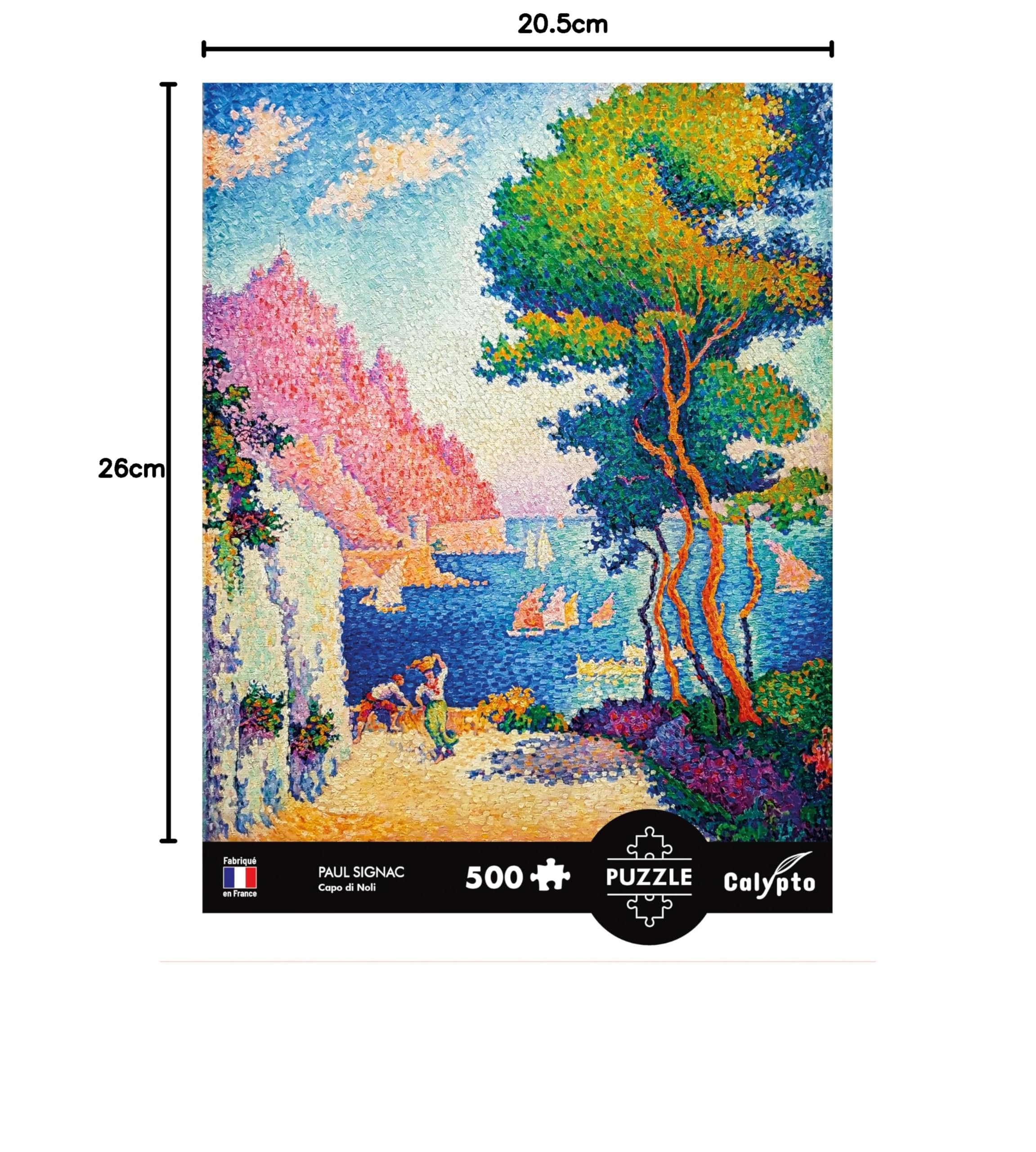Calypto Toskana 1000 Teile Puzzle – Soft-Touch, Matt, Mit Poster – Nachhaltig & In Frankreich Gefertigt