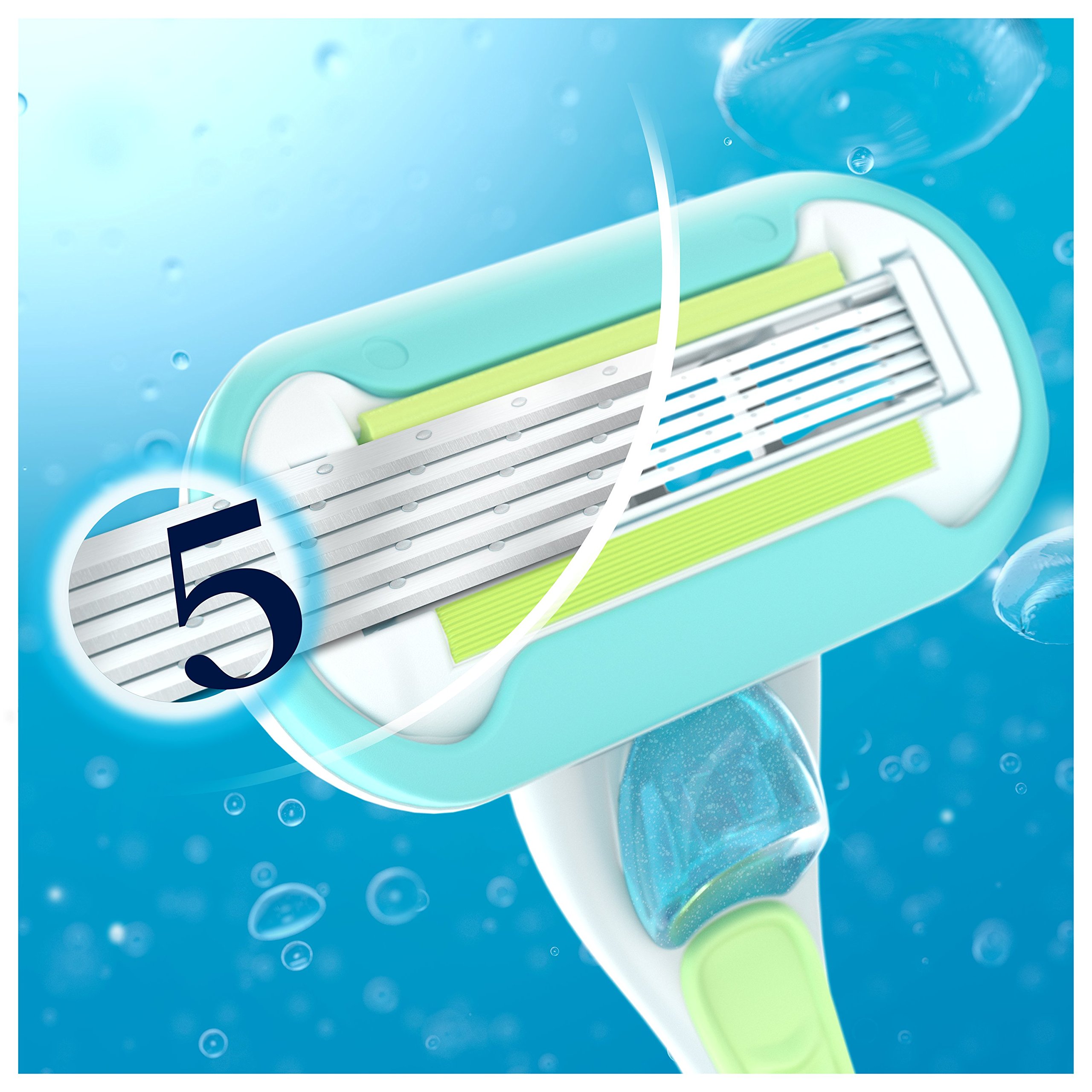 Gillette Venus Lame extra Smooth da donna, 4 lame di ricambio per rasoio da donna con 5 lame