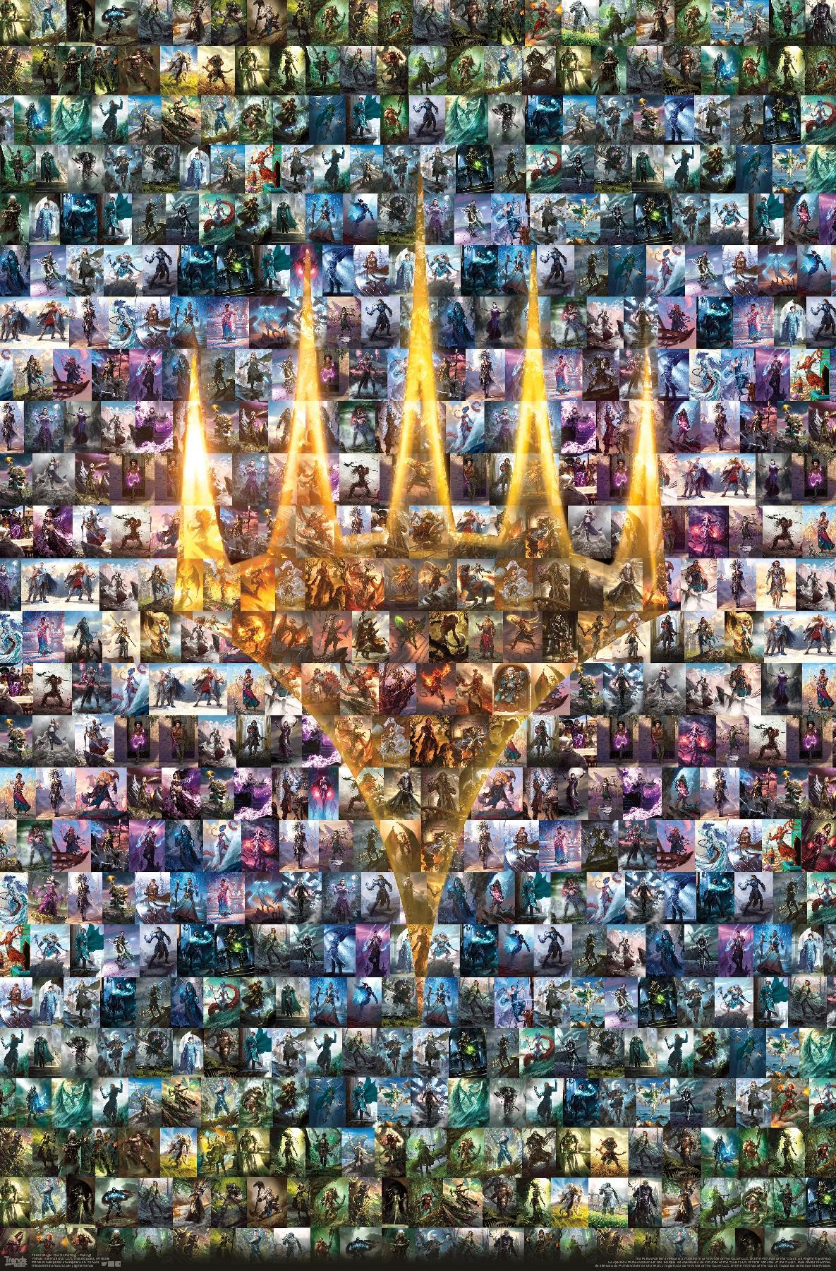 Trends International Magic: The Gathering - Collage Wall Poster, 22.375" x 34", Unframed Version