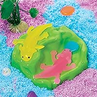Vista 5 de Creativity for Kids Contenedor sensorial: Axolotl Juego práctico con espuma Wiggly, figuras y herramientas de ajolote Fomenta las habilidades