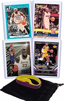 Lebron James 4 Assorted Basketball Cards Bundle - Lakers, Cavaliers, Heat Trading Cards - MVP # 23