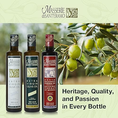 Miniatura 6 de Vinagre balsámico italiano envejecido de Módena, fabricado en Italia, Aceto Balsamico di Modena IGP - Masserie di Sant'Eramo - 8.45 onzas líquidas