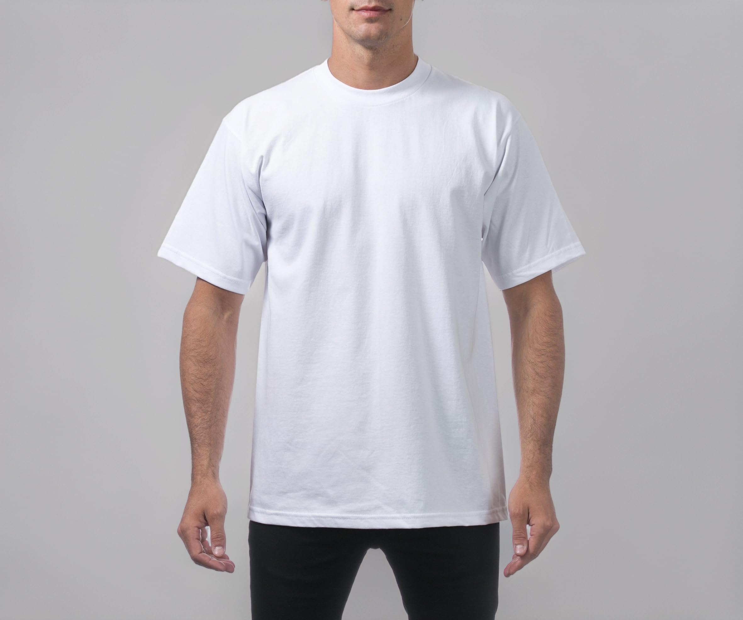 Men's Heavyweight Cotton Short Sleeve Crew Neck T-Shirt