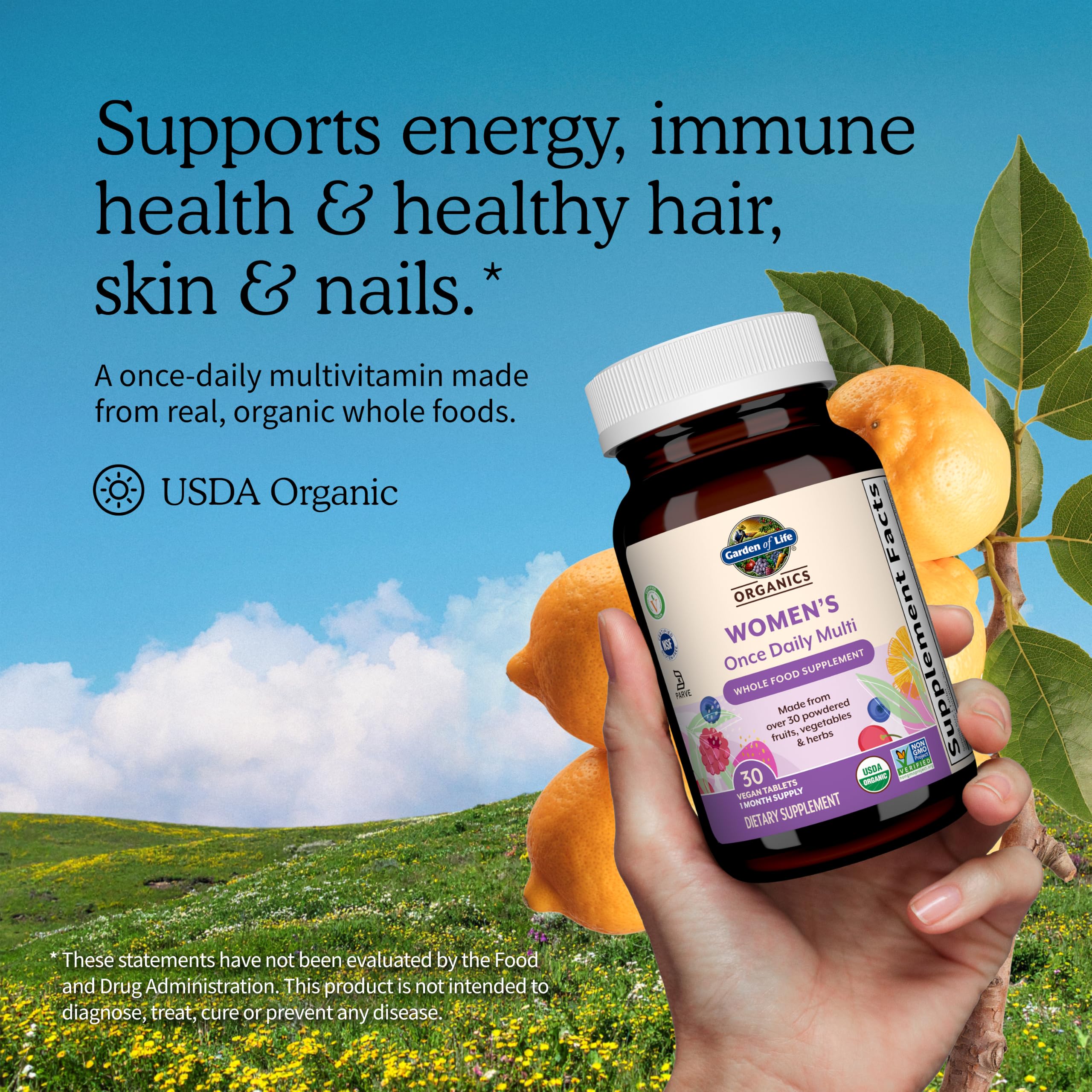 Garden of Life Organics Women's Once Daily Multivitamin, 30 Tablets — Amazon image 3