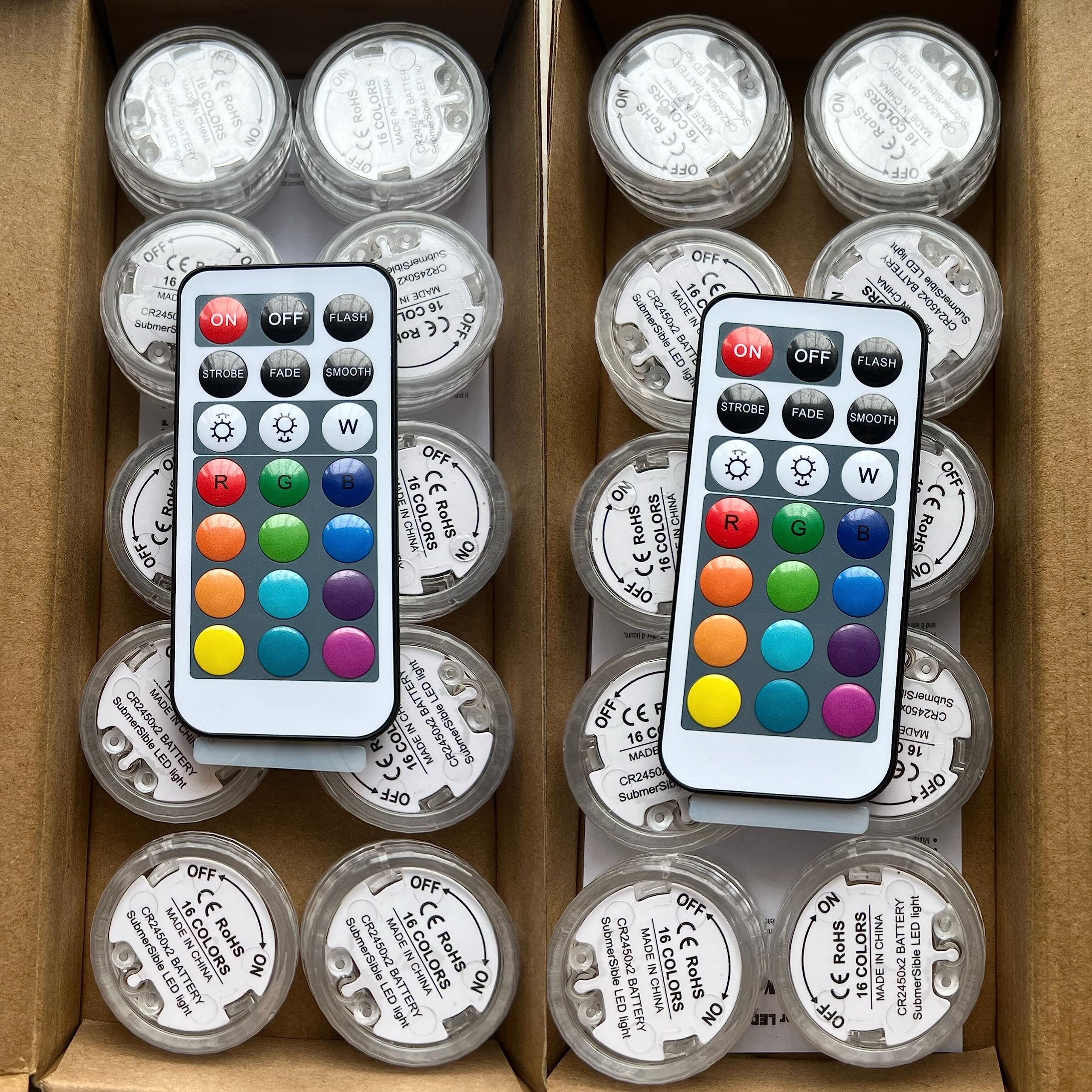 20PCS Submersible LED Lights Popular Waterproof Small Battery Operated Single Mini Led for Crystal Vases Centerpiece Decoration