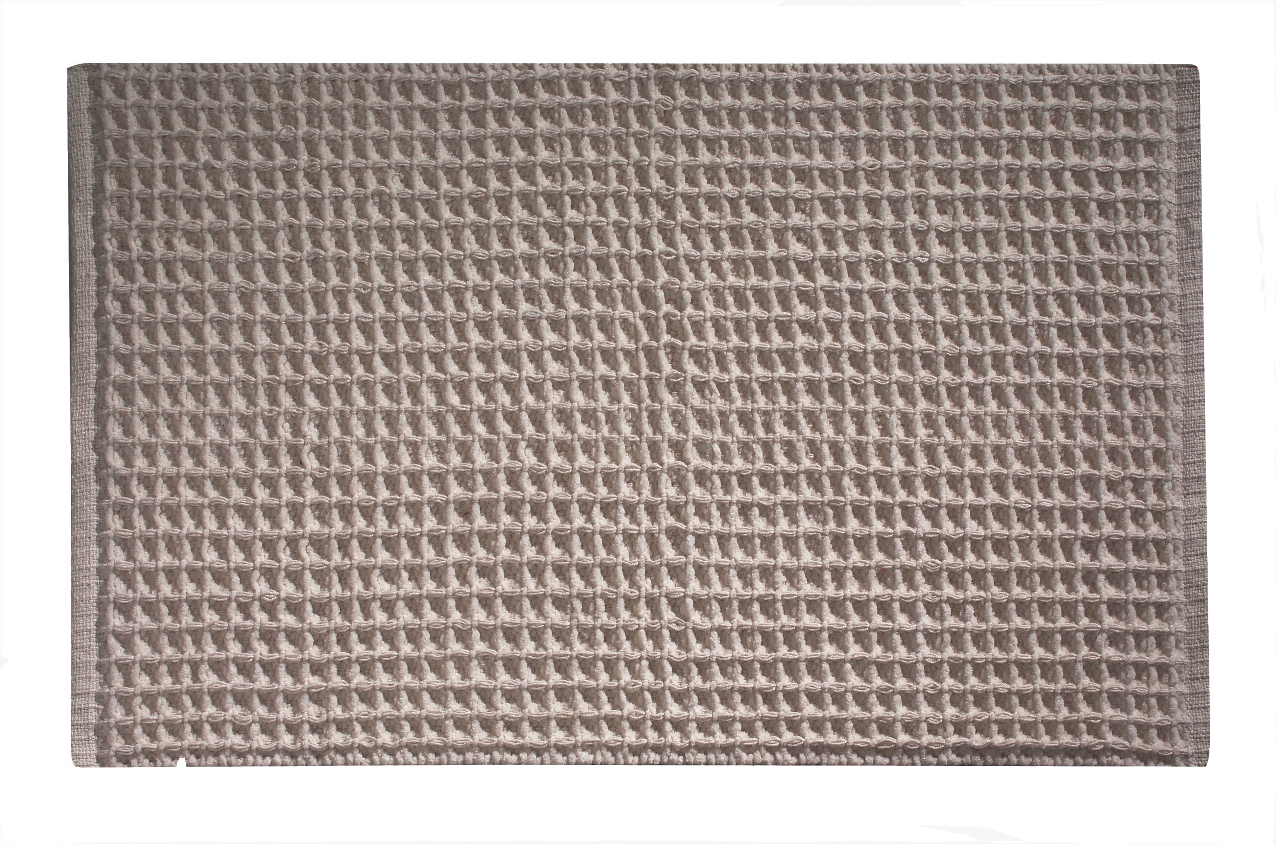 InterDesign York tapis coton lin absorbant pour douche et sol de salle de bain