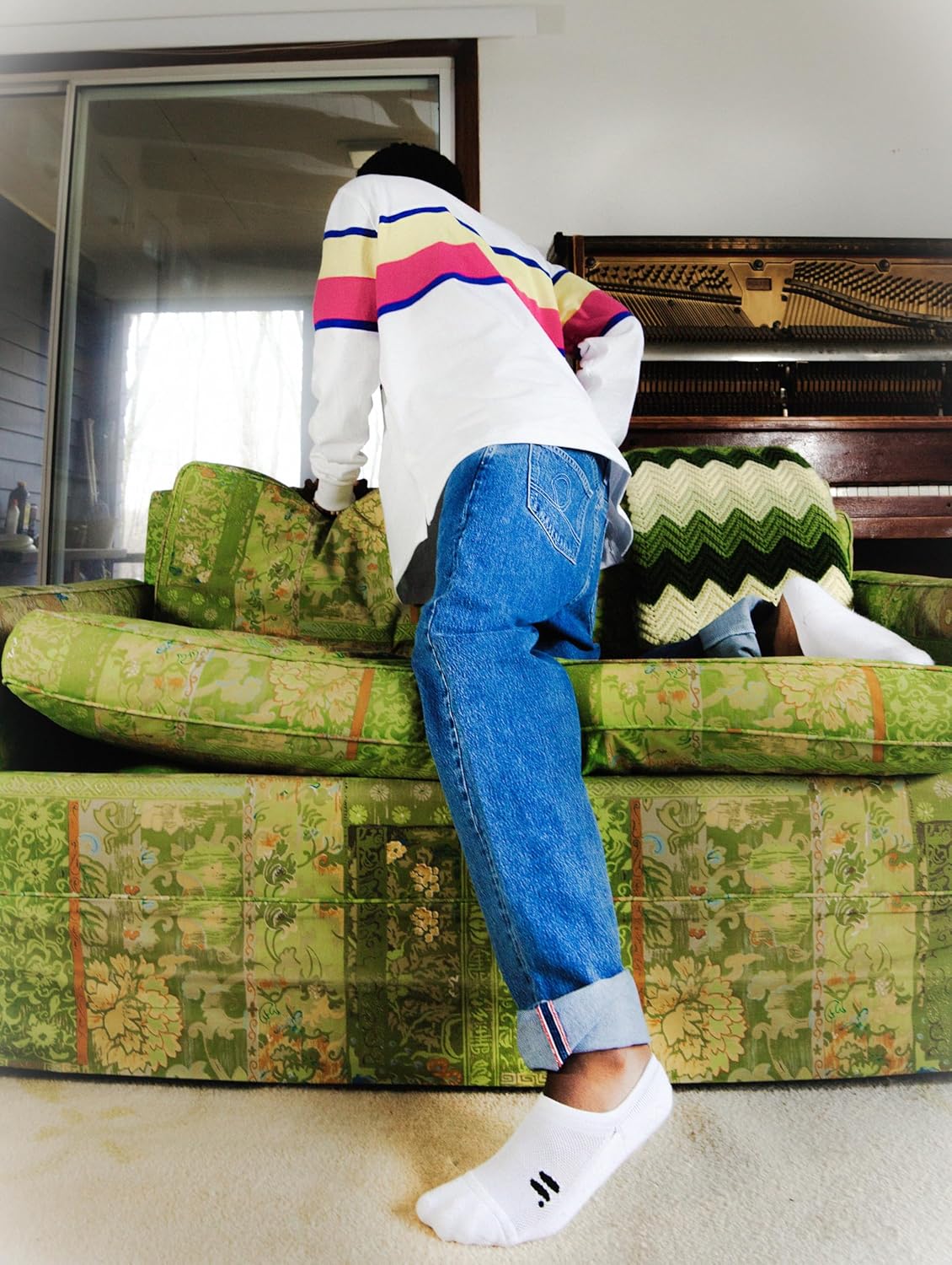 doublesoul Men & Women 3 Pack No Show; Organic Cotton - Image 2