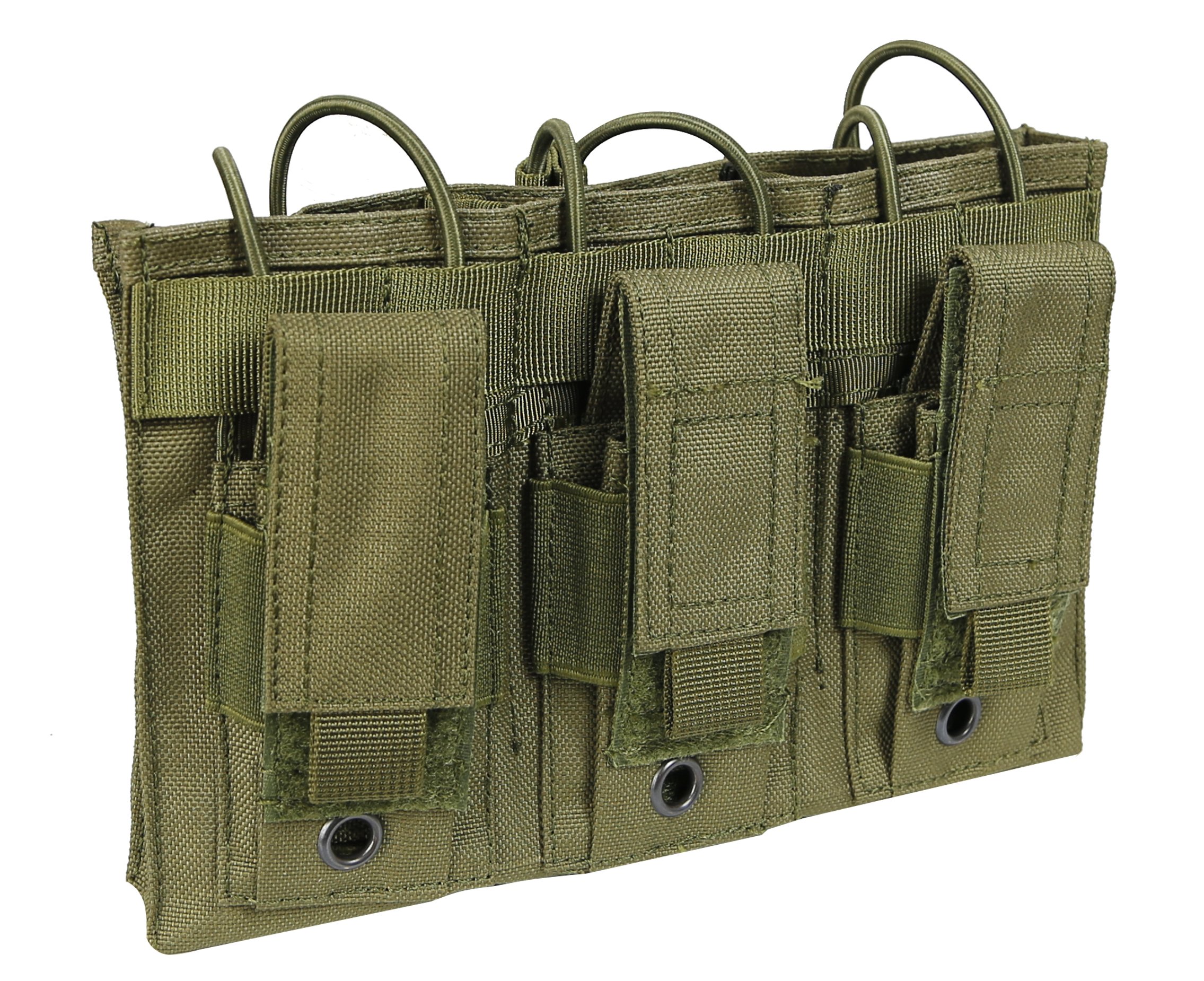 Buy DECHOC 5.56 Triple Open Top Pistol Mag Pouch Airsoft Wargame Mag