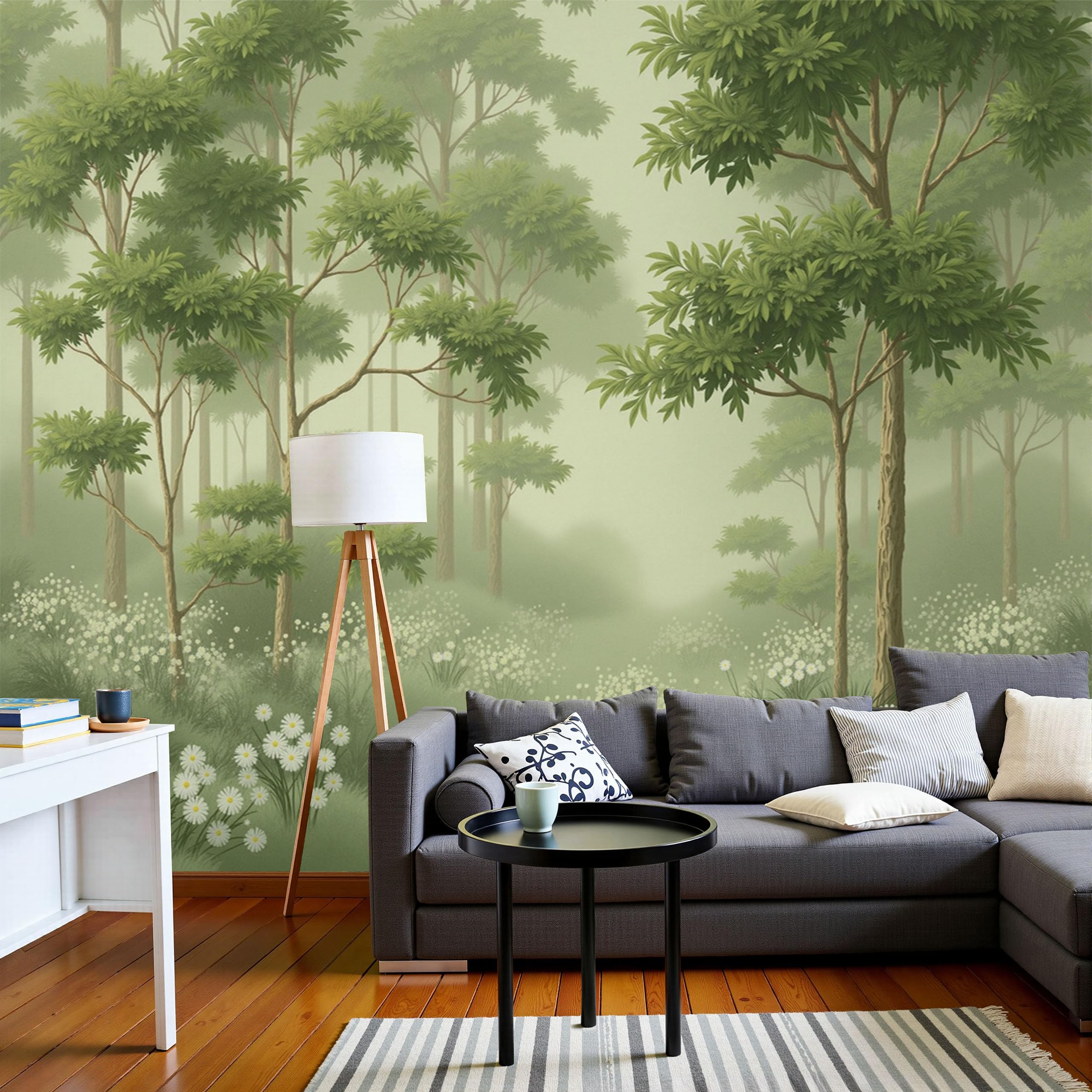 Papier Peint Panoramique Vert pour agrandir votre bureau